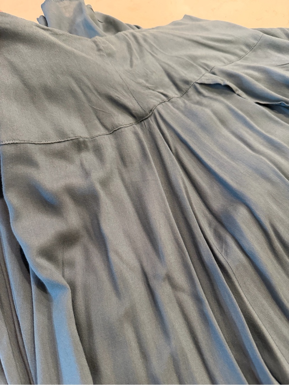 O'Neill Teal High-Low Pleated Skirt - Picture 4 of 4